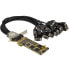 Фото #1 товара StarTech.com 16-Port Low-Profile Serial Card - RS232 - PCI Express - PCIe - Serial - Low-profile - PCIe 1.1 - RS-232 - Yellow