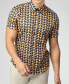 Фото #2 товара Рубашка мужская Ben Sherman с коротким рукавом и геометрическим принтом Bauhaus