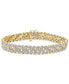 Фото #1 товара Diamond S Link Statement Bracelet (1 ct. t.w.) in Gold-Plated Sterling Silver