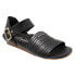 Фото #2 товара Softwalk Cori S2107-001 Womens Black Narrow Leather Strap Sandals Shoes 10