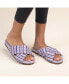 Women's Slipper Artisan Quilted Cross Strap Indoor / Outdoor House Shoes