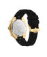 ფოტო #3 პროდუქტის Men's Thunder Force Three Hand Quartz Black Silicone 47MM