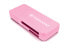 Transcend RDF5 Card Reader Pink - MicroSDHC - MicroSDXC - SDHC - SDXC - Pink - Microsoft Windows 7 Microsoft Windows 8 Microsoft Windows 10 Mac OS X 10.2.8 or later Linux Kernel... - CE/FCC/BSMI/KC/RCM/EAC - USB 3.2 Gen 1 (3.1 Gen 1) Type-A - USB