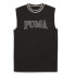 Puma Squad Crew Neck Sleeveless T-Shirt Mens Black Casual Tops 67897401