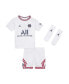 Фото #2 товара Infant Boys and Girls White Paris Saint-Germain 2022/23 Fourth Stadium Kit Set