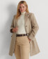 Фото #4 товара Women's Plus Size Notched-Collar Walker Coat