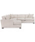 CLOSEOUT! Juliam 4-Pc. Fabric Chaise Sectional Sofa, Created for Macy's