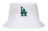 Фото #1 товара MLB Monogram系列 Monogram La 图案Logo刺绣 渔夫帽 男女同款情侣款 白色 / Головной убор Monogram La Logo шляпа рыбака 32CPH3011-07W MLB Monogram