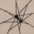 Фото #8 товара Пляжный зонтик Uniprodo округлый наклонный с диаметром 300 см кремовый