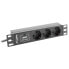 Фото #1 товара LANBERG PDU-03F-0200-BK 10´´ Rack Power Strip 3 Outlets rack power strip 8 outlets 2 m