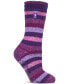 Women's Petunia Stripe Crew Slipper Socks