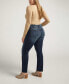 Фото #5 товара Plus Size Suki Mid Rise Straight Luxe Stretch Jeans