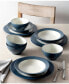 Фото #3 товара Набор посуды Noritake Colorwave Rim 12 предметов для обеда, комплект на 4 персоны, создан для Macy's.