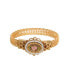 ფოტო #1 პროდუქტის Imitation Pearl Pink Enamel Flower Belt Bracelet