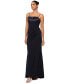 Фото #3 товара Women's Satin-Trim Ruched Gown