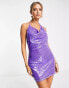 Фото #8 товара 4th & Reckless sequin mini dress in purple