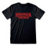 Фото #1 товара HEROES Official Stranger Things Logo Black short sleeve T-shirt