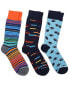 Фото #1 товара Unsimply Stitched Set Of 3 Crew Sock Men's