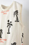 Palm tree vest top