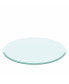 30" Inch Round Tempered Glass Table Top Clear Glass 2/5 Inch Thick Beveled Polished Edge