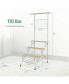 Фото #10 товара 4-Tier Hanging Plant Stand Ladder Plant Shelf with Hanging Bar & Trellis