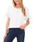 Women's Short Sleeve Drop Shoulder Wide Scoop Neck Blouse