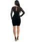 ფოტო #3 პროდუქტის Women's Twist Front Mesh Midi Dress