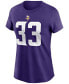Фото #2 товара Women's Dalvin Cook Purple Minnesota Vikings Name Number T-shirt