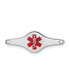 ფოტო #1 პროდუქტის Sterling Silver Rhodium-plated Medical ID Plate Bracelet