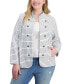 Фото #1 товара Plus Size Military Band Jacket