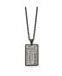 ფოტო #3 პროდუქტის Brushed Black IP-plated Power and Passion Pendant Cable Chain Necklace