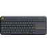 Фото #1 товара Logitech Wireless Touch Keyboard K400 Plus - Mini - Wireless - RF Wireless - QWERTZ - Black