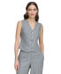 Фото #6 товара Women's Window Pane Button-Up Vest