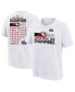 ფოტო #1 პროდუქტის Big Boys White Kansas City Chiefs Super Bowl LVIII Champions Roster T-shirt