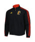 Фото #1 товара Men's Red and Black Belgium National Team AEROREADY Reversible Anthem Reversible Full-Zip Jacket