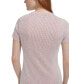 Women's Pinstriped Midi T-Shirt Dress