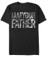 ფოტო #1 პროდუქტის Men's Star Wars Vader I Am Your Father Art Fill Short Sleeve T-shirt