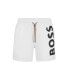 Фото #3 товара Men's Quick-Drying Large Contrast Logo Swim Shorts