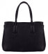 Women´s leather handbag Donna Black