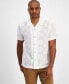 ფოტო #1 პროდუქტის Men's Emory Embroidered Short Sleeve Button-Front Camp Shirt