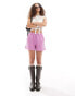 Adidas Originals 3 stripe shorts in pink Preloved Purple, XS - фото #1