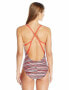 Lole 168751 Womens Saranda One-Piece Swimwear Sparkling Pink Stripe Size Medium