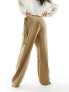 Фото #7 товара Pimkie baggy high waisted trousers in brown