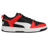 Фото #1 товара Puma Rebound Layup Lo Speckle Lace Up Mens Black, Red, White Sneakers Casual Sh