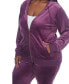 Plus Size Velour Tracksuit Loungewear 2pc Set