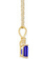 Фото #5 товара Tanzanite (1 ct. t.w.) & Diamond Accent 18" Pendant Necklace in 14k Gold