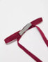 Фото #4 товара Reclaimed Vintage long ribbon clips in berry red