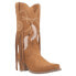 Фото #2 товара Dingo Day Dream Fringe Embroidery Snip Toe Cowboy Womens Brown Casual Boots DI1