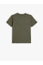 4SKB10571TK Koton Erkek Çocuk T-shirt HAKİ