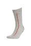 Erkek Çok Renkli Çizgili 3'Lü Soket Çorap V4927AZ21WN